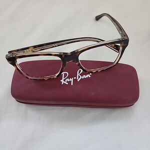 Ray-Ban RB1536 3602 48-16 130 Eyeglasses Frame Tortoise Crystal Petite Acetate